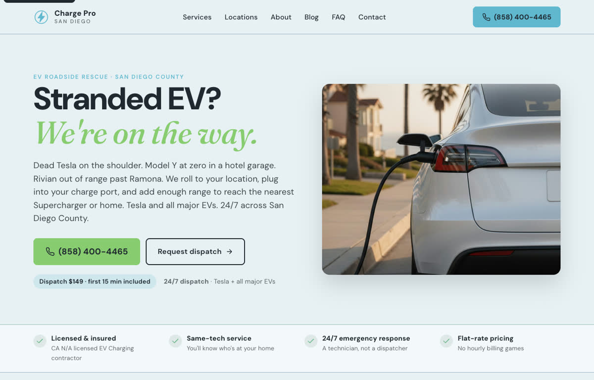 Charge Pro SD website